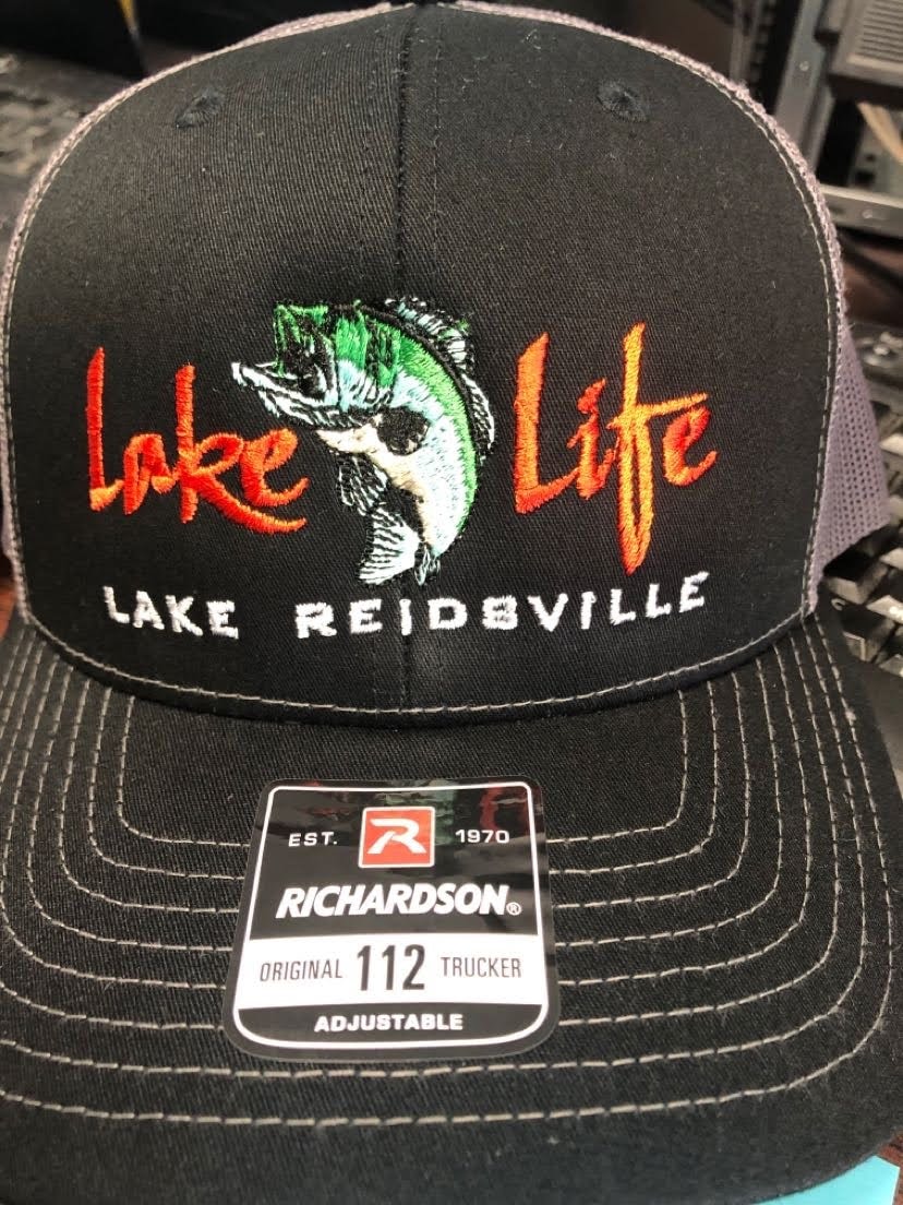 Lake Life embroidered trucker hat